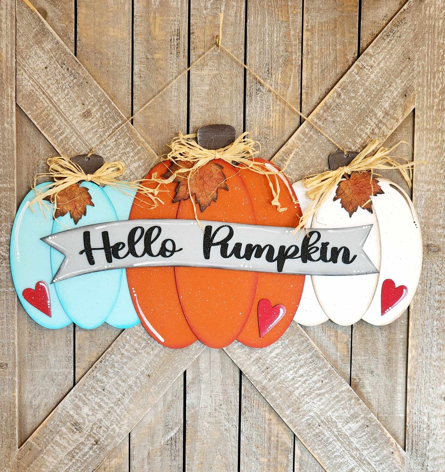 Hello Pumpkin Door Hanger DIY Kit