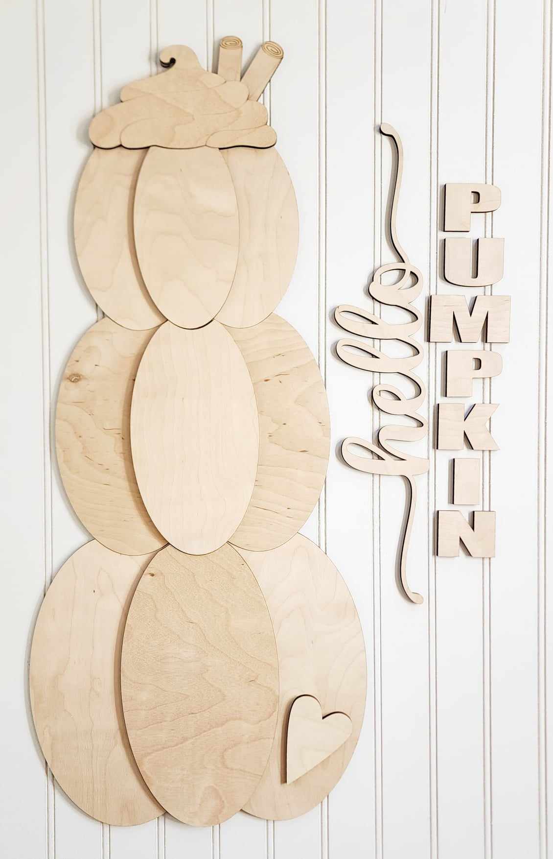 Hello Pumpkin Porch Sign DIY Kit