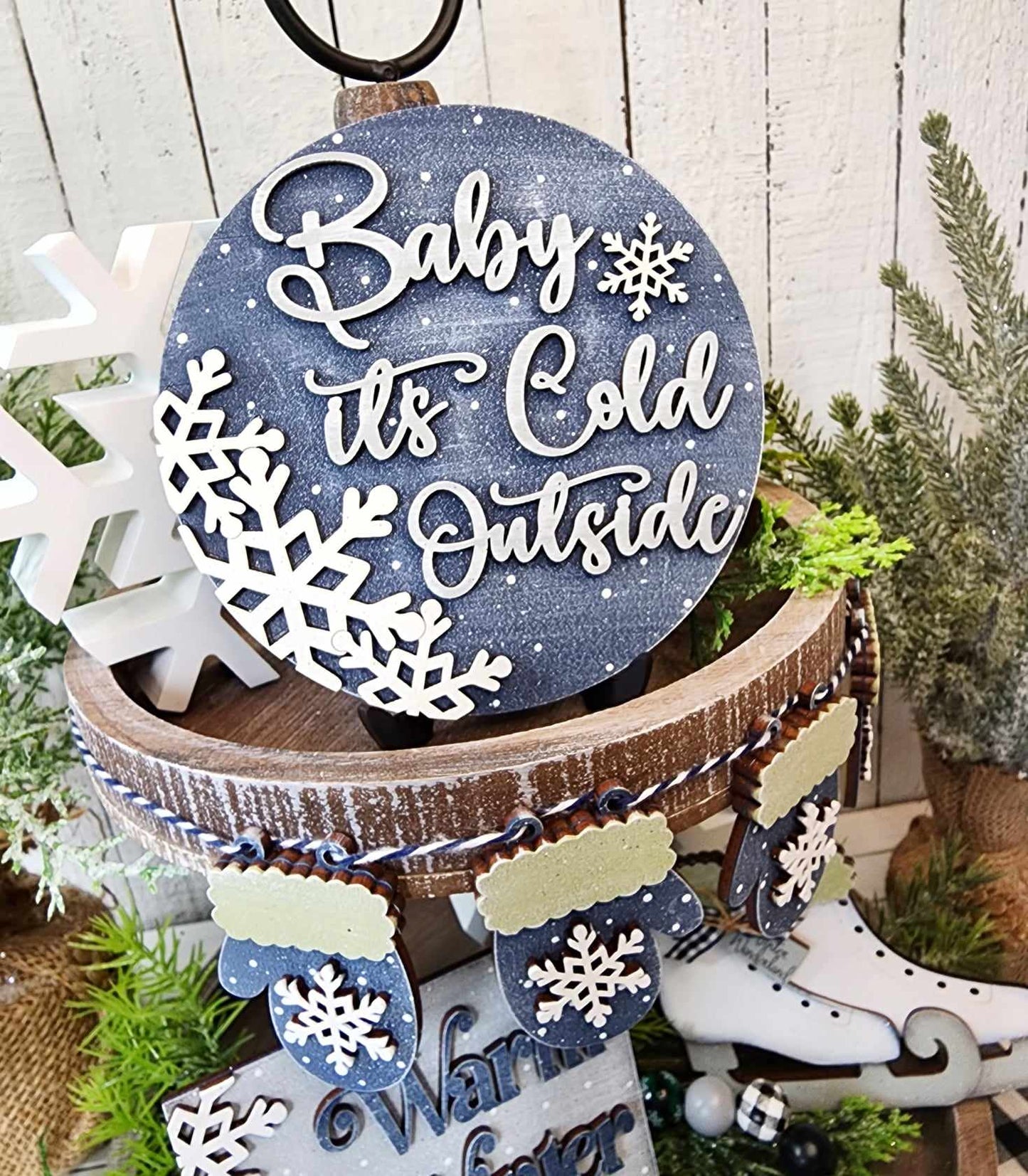 Winter Wonderland Tiered Tray DIY Kit