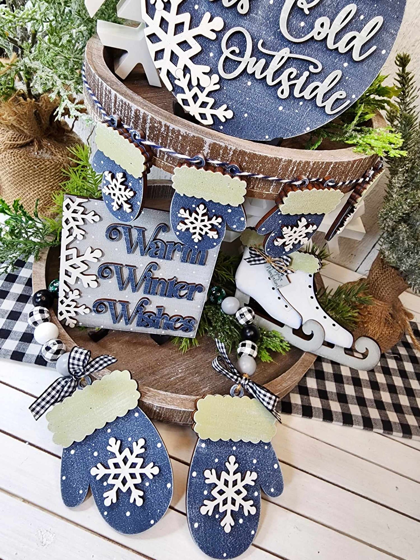 Winter Wonderland Tiered Tray DIY Kit