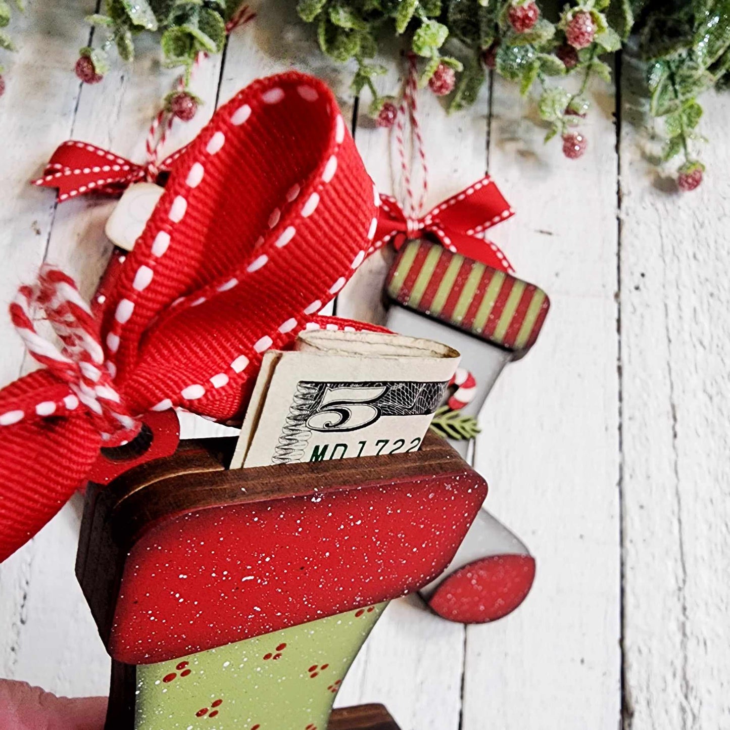 Twas the Night Before Christmas Stocking Money Holder Ornaments DIY Kit
