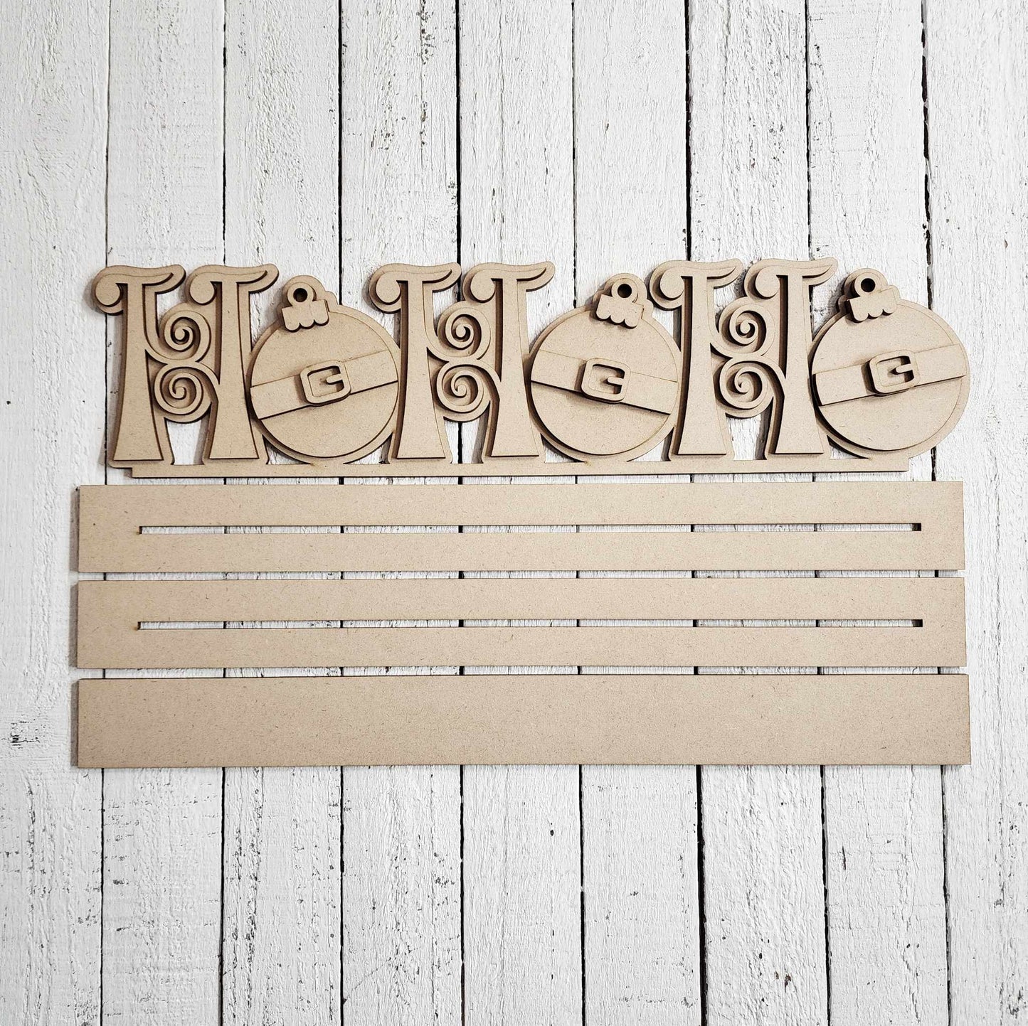 Twas the Night Before Christmas HO HO HO Shelf Decor DIY Kit