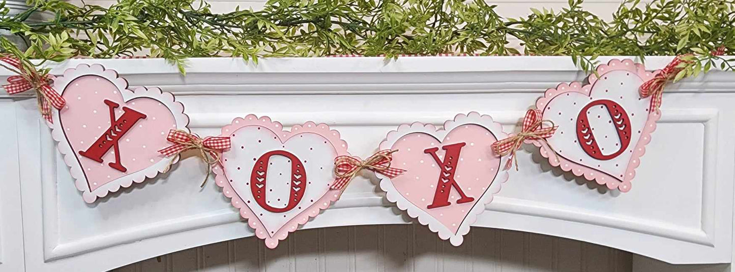 Hugs & Kisses XOXO Banner DIY Kit