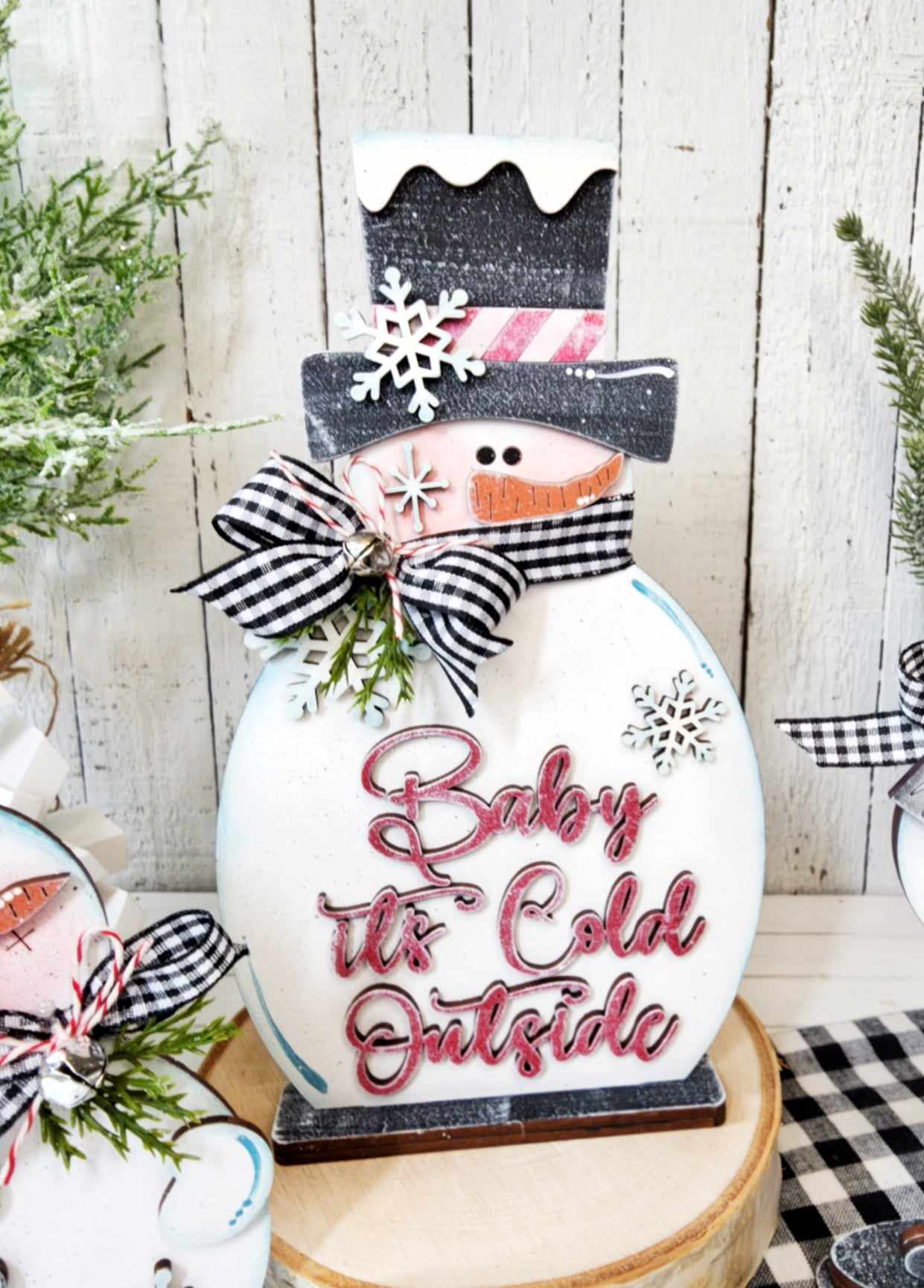 Winter Wonderland Standing Snowman Trio DIY Kit