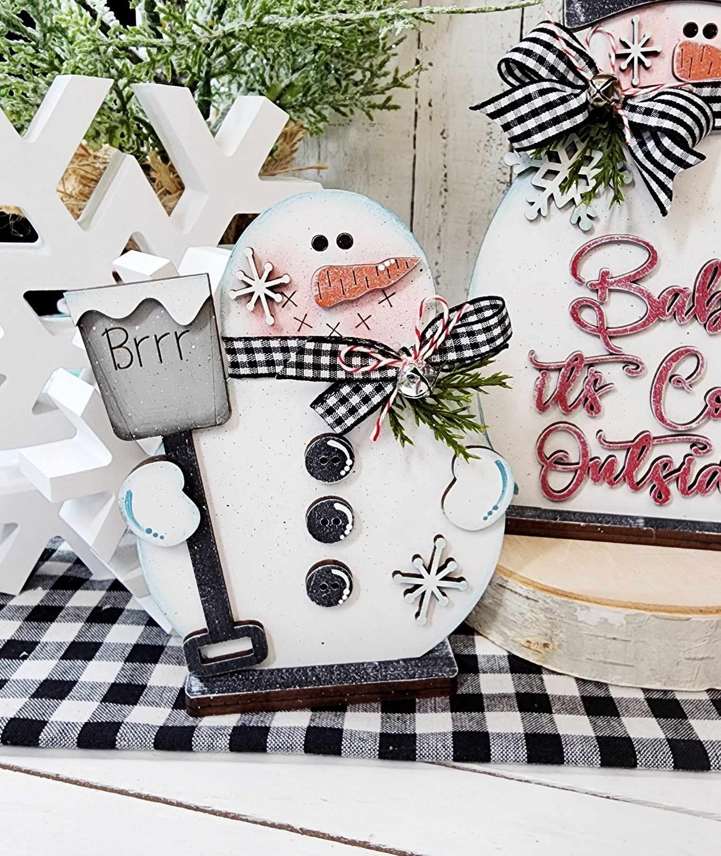 Winter Wonderland Standing Snowman Trio DIY Kit
