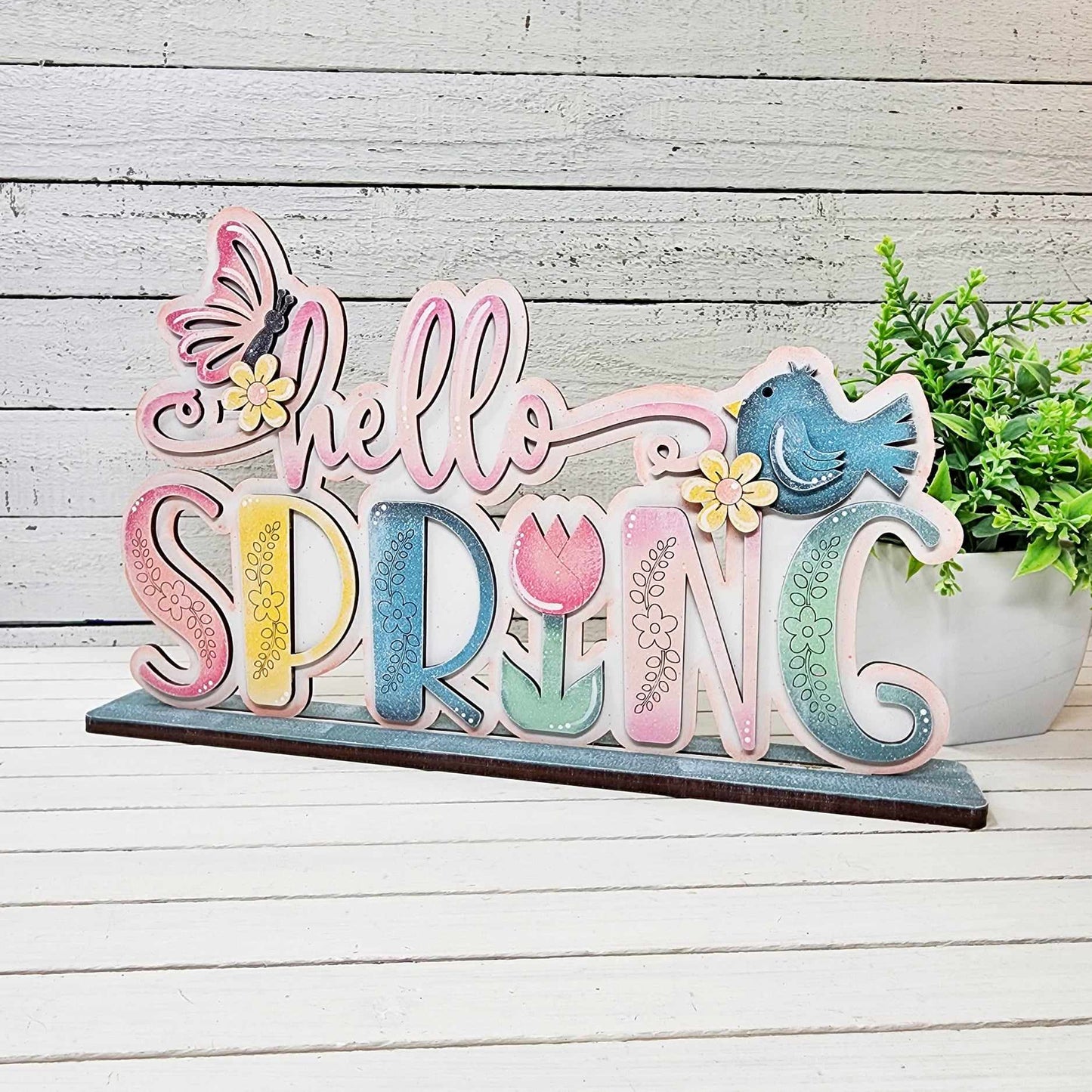 Hello Spring Word Art DIY Kit