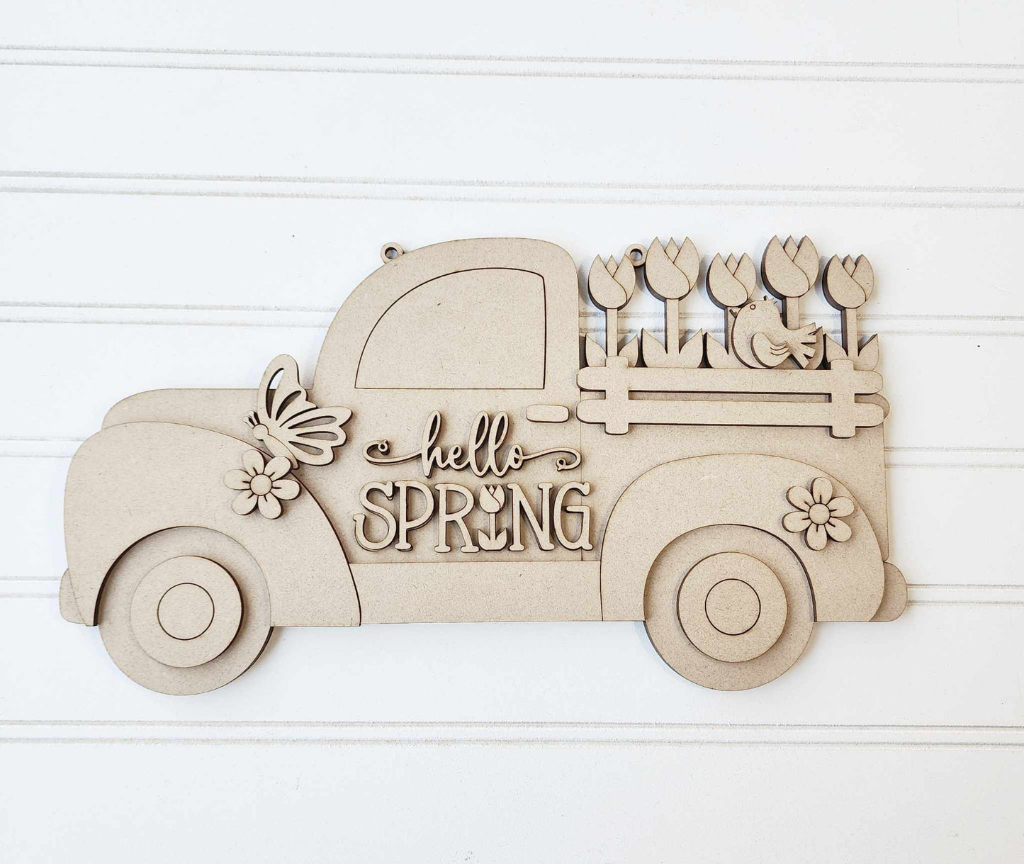 Hello Spring Truck Door Hanger DIY Kit