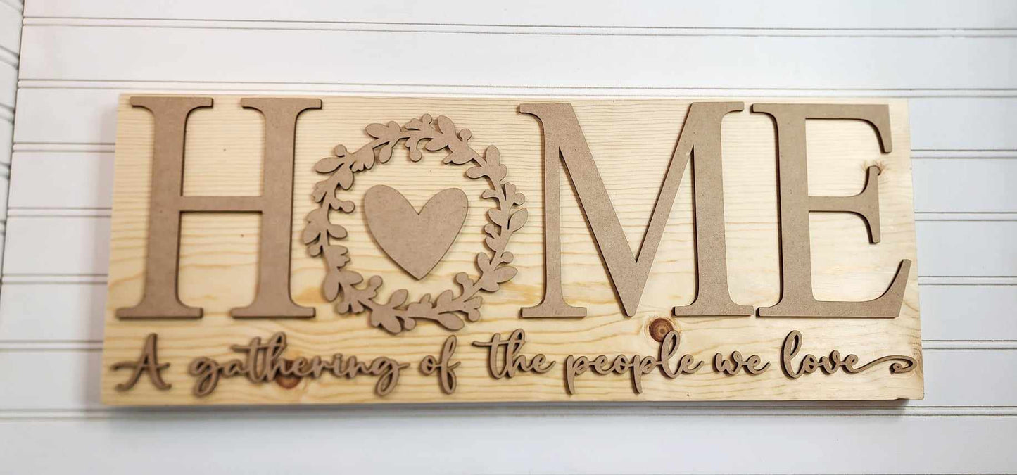 Home Collection Mantel Sign DIY Kit