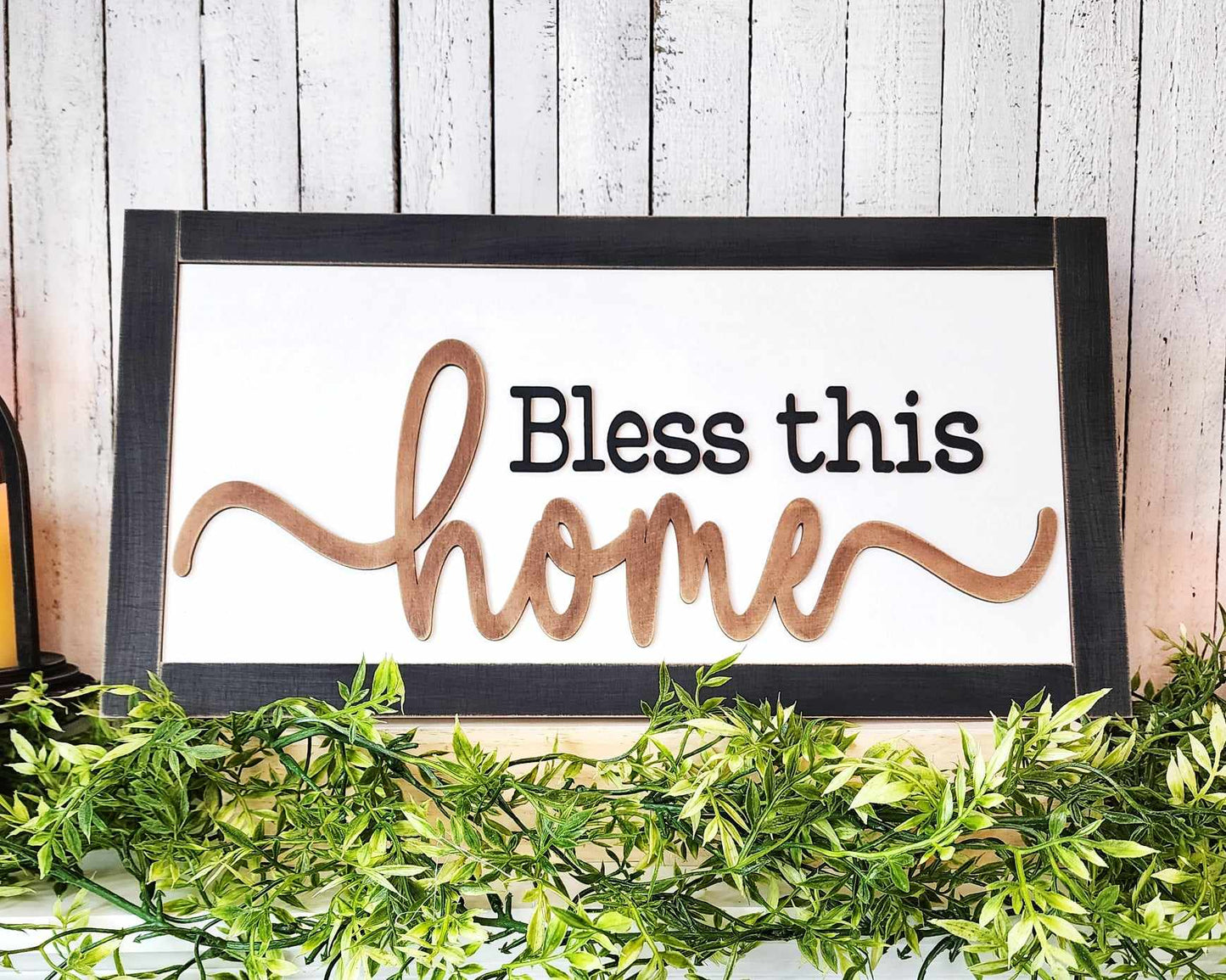Home Collection Farmhouse Mantel Sign DIY Kit