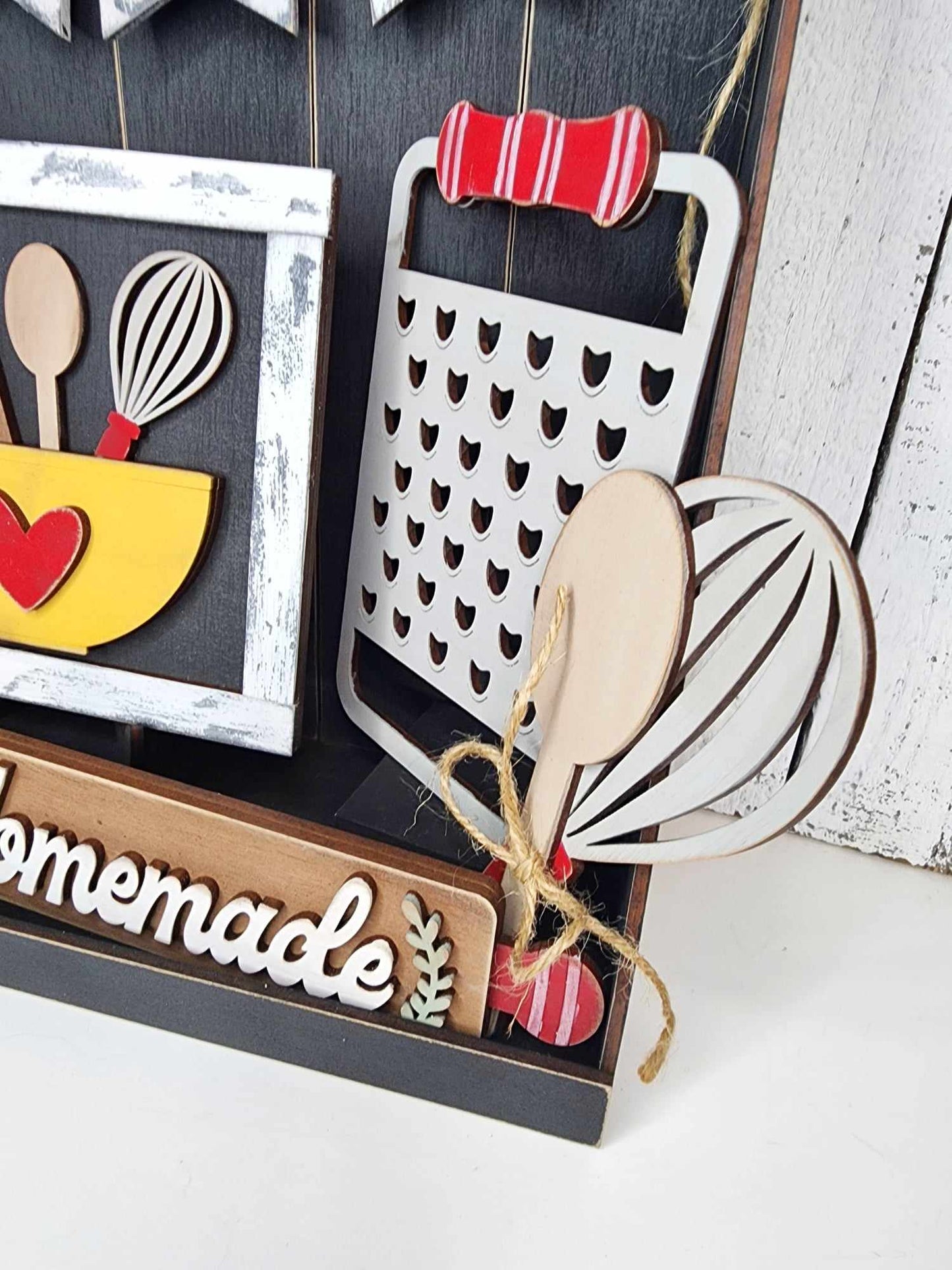 Primitive Home Kitchen Themed Tiered Tray DIY Kit
