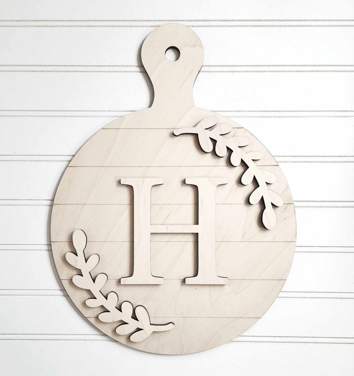 Primitive Home Monogram Breadboard Sign DIY Kit