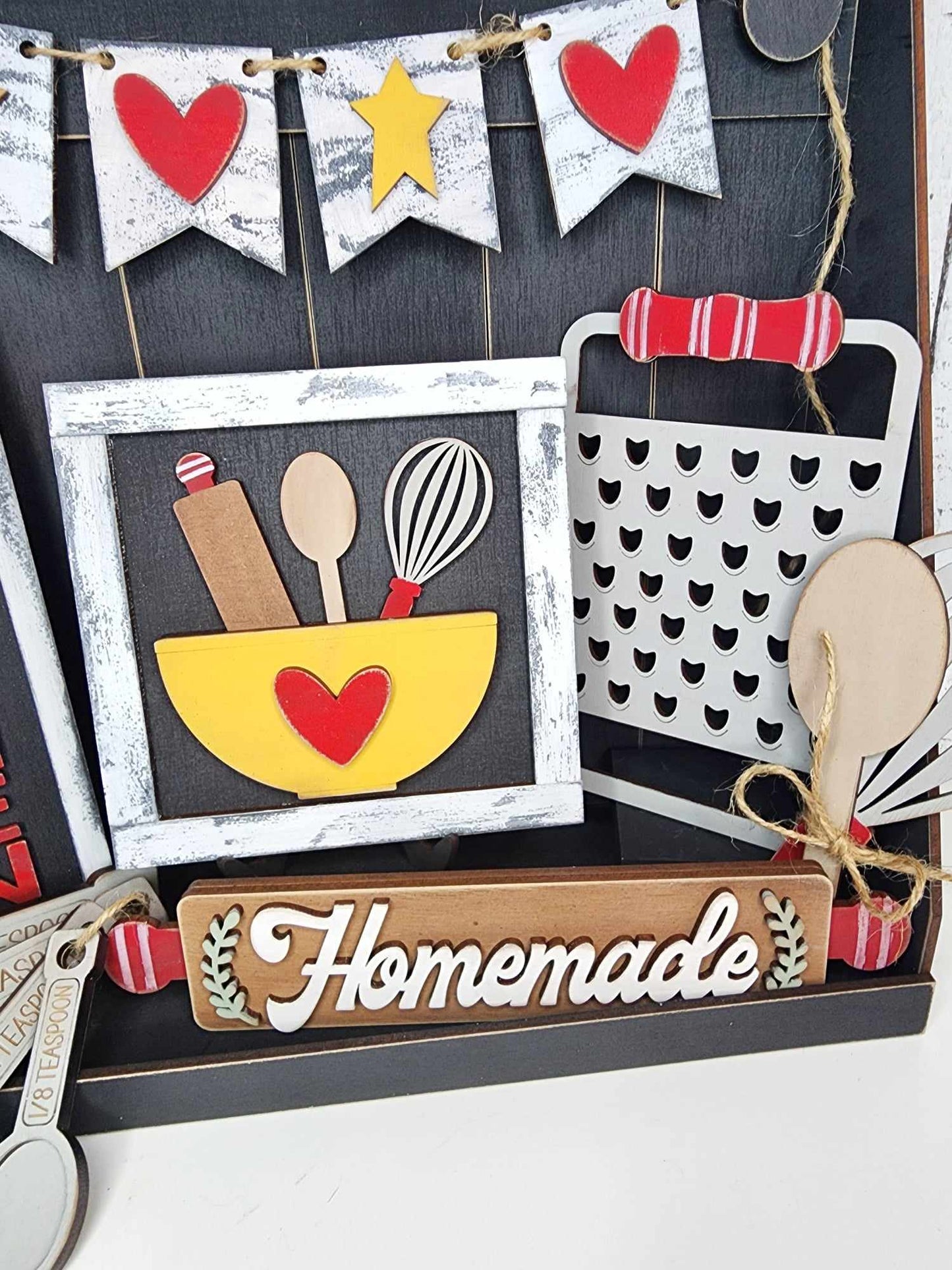 Primitive Home Kitchen Themed Tiered Tray DIY Kit