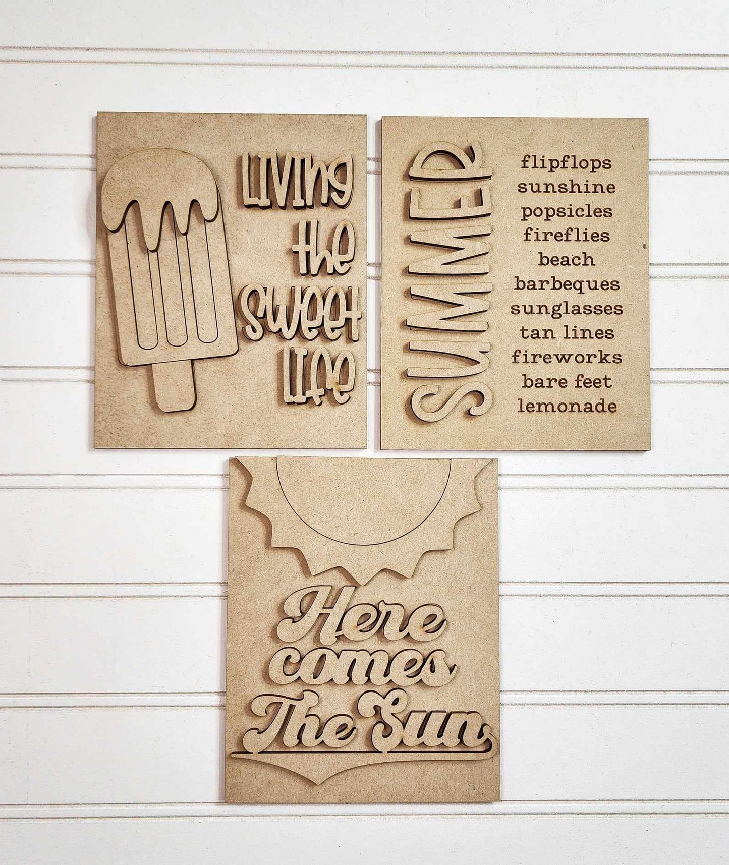 Sweet Summertime Interchangeable Sign DIY Kit
