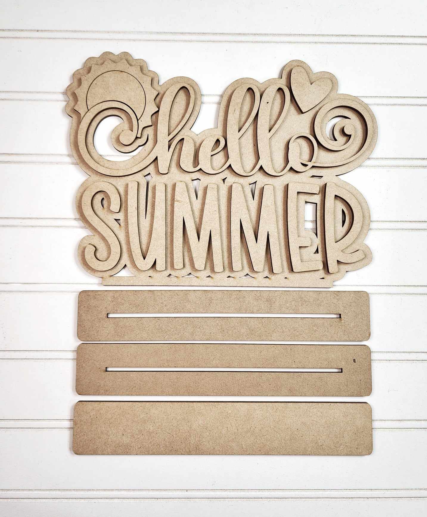 Sweet Summertime Hello Summer Word Art DIY Kit