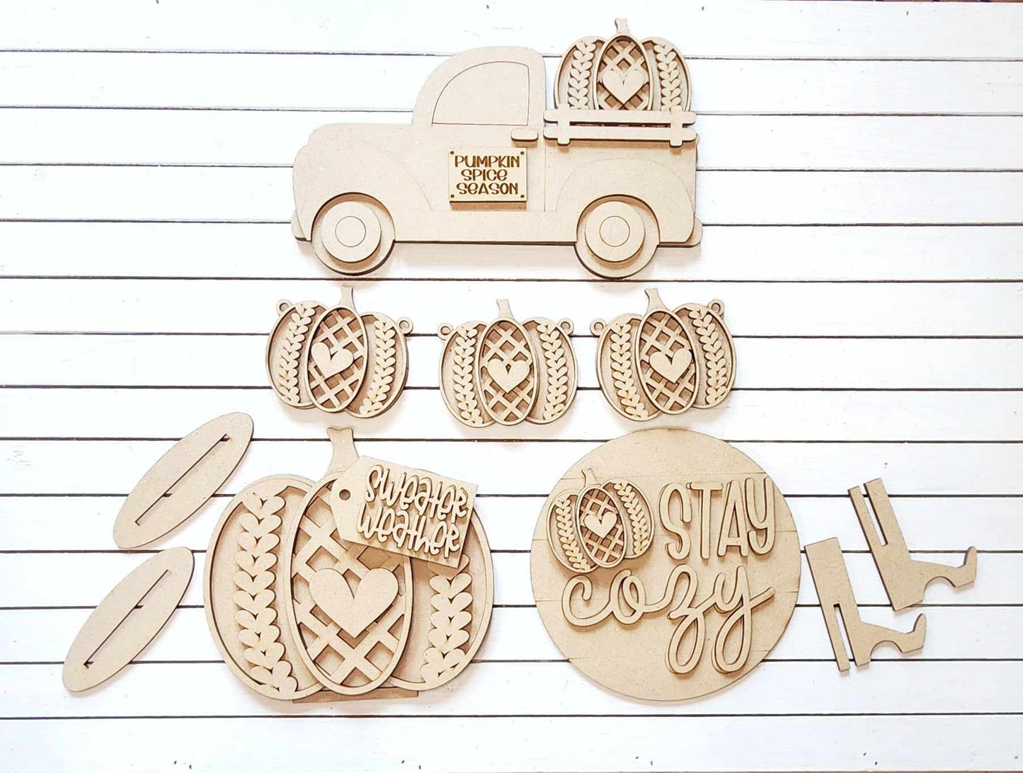 Sweater Pumpkin Tiered Tray DIY Kit