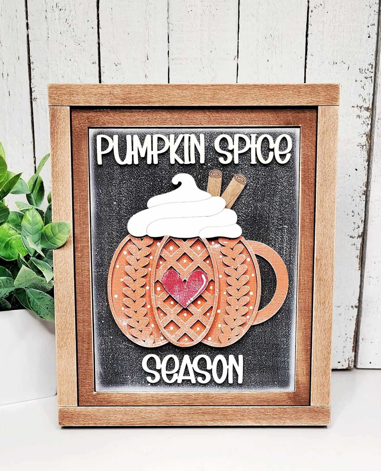 Sweater Pumpkin Interchangeable Sign DIY Kit
