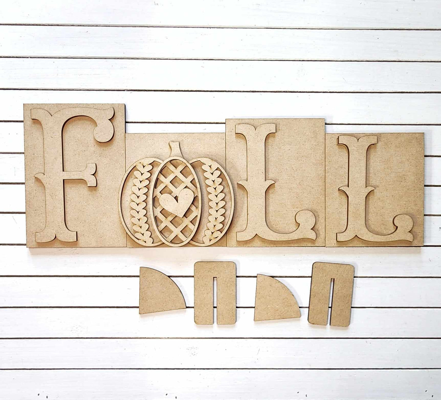 Sweater Pumpkin FALL Word Art DIY Kit