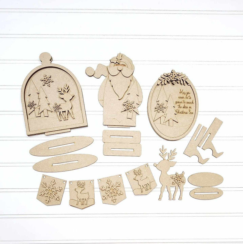 Oh Deer Christmas Tiered Tray DIY Kit