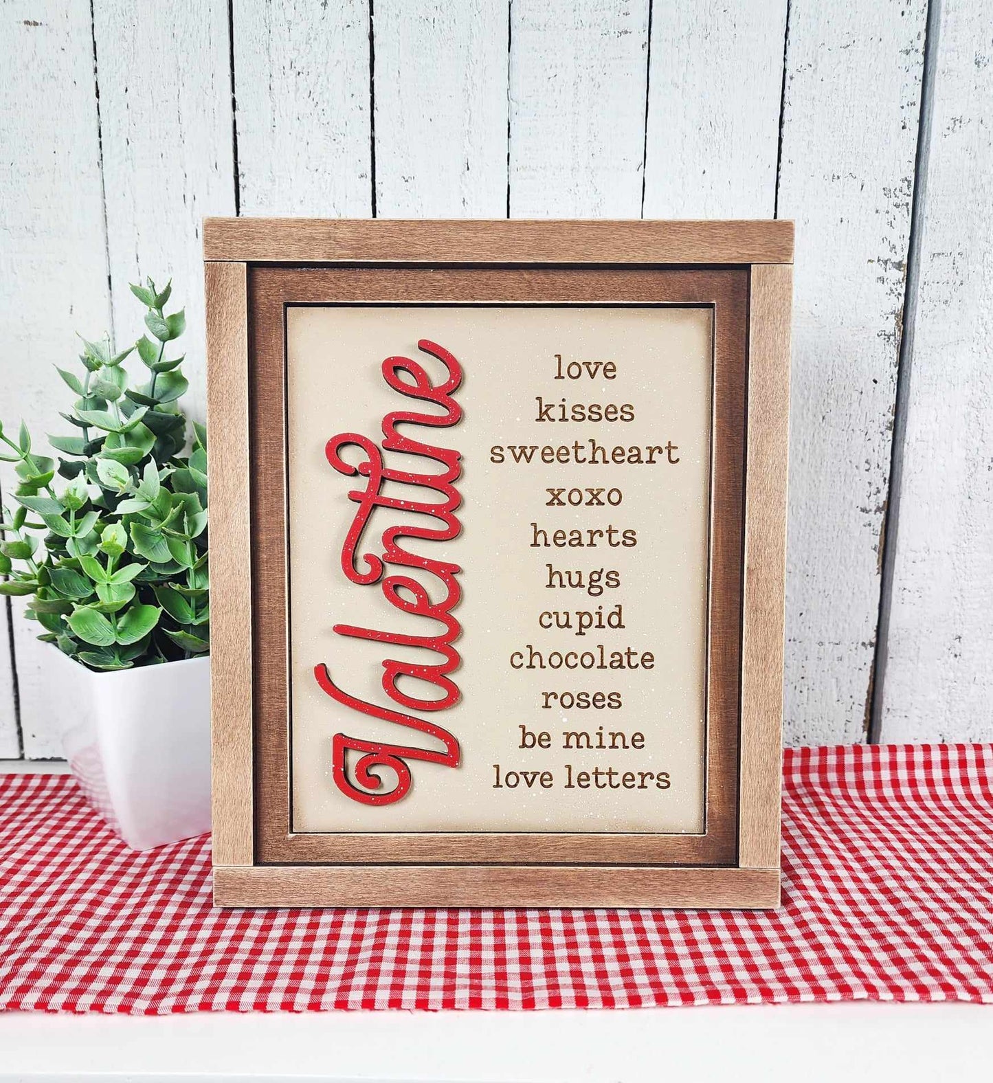 Valentine Collection Interchangeable Sign DIY Kit