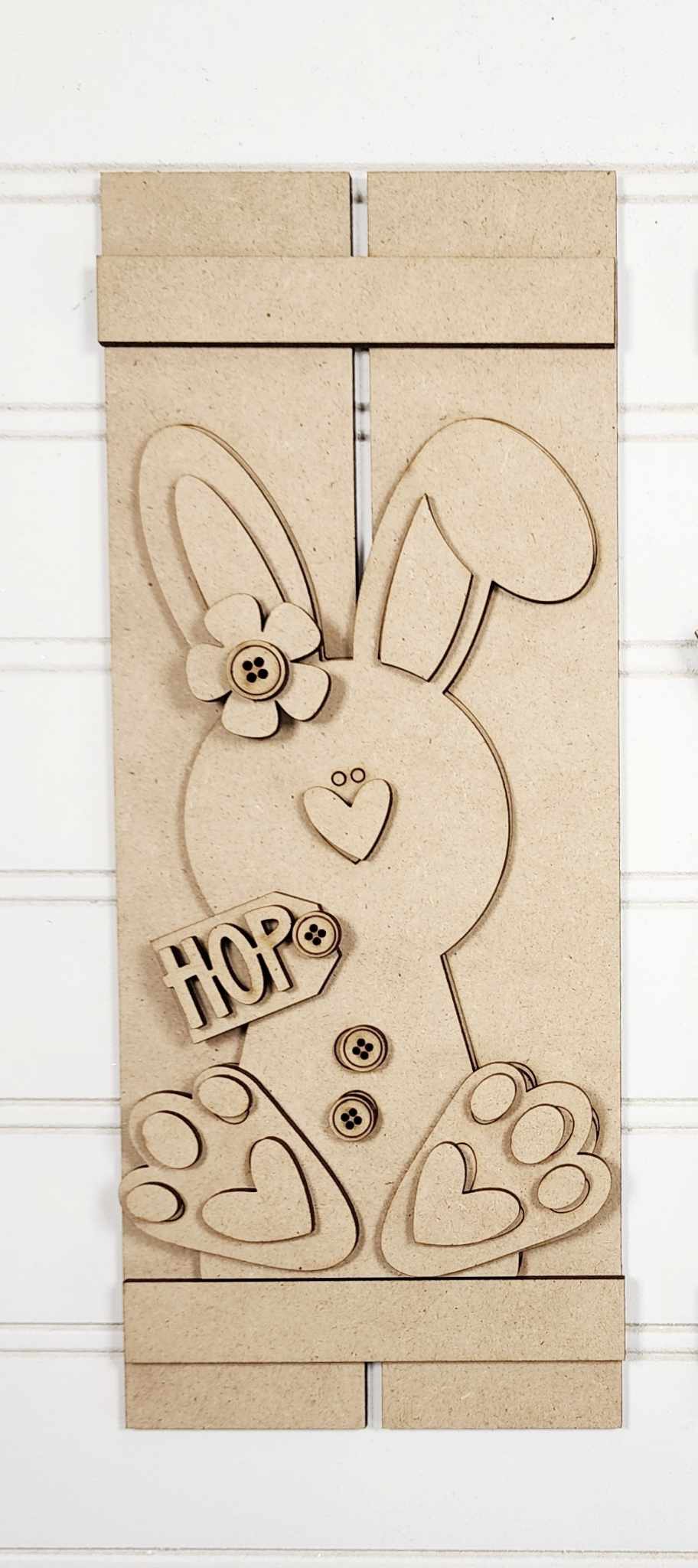Prim Easter Bunny Table Top Pallet DIY Kit