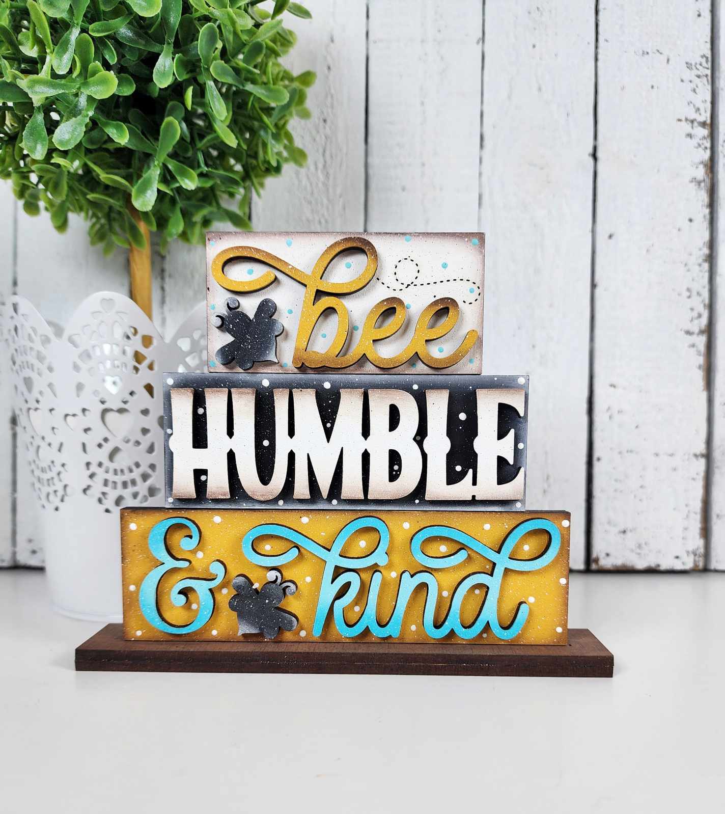 Hello Honey Bee Shelf Sitter DIY Kit