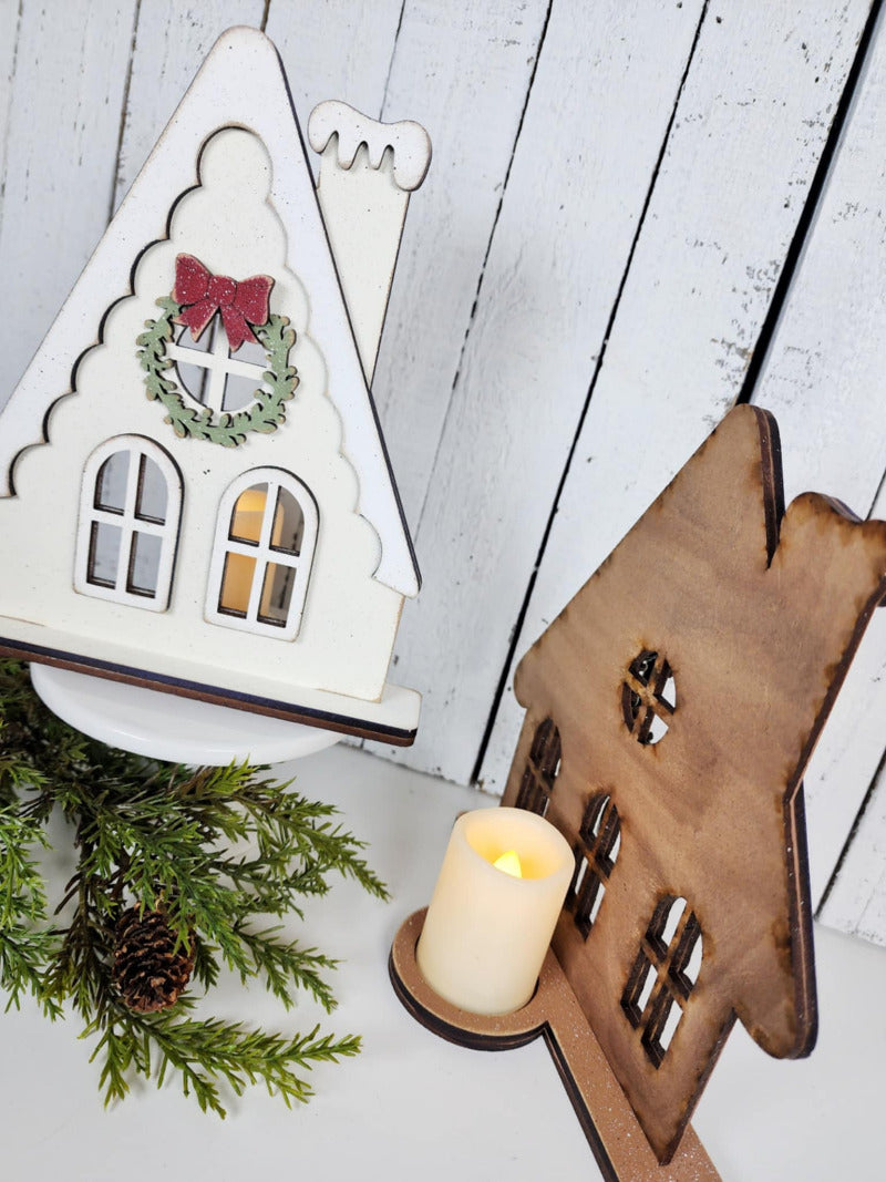 Victorian Gingerbread House Votives DIY Kit