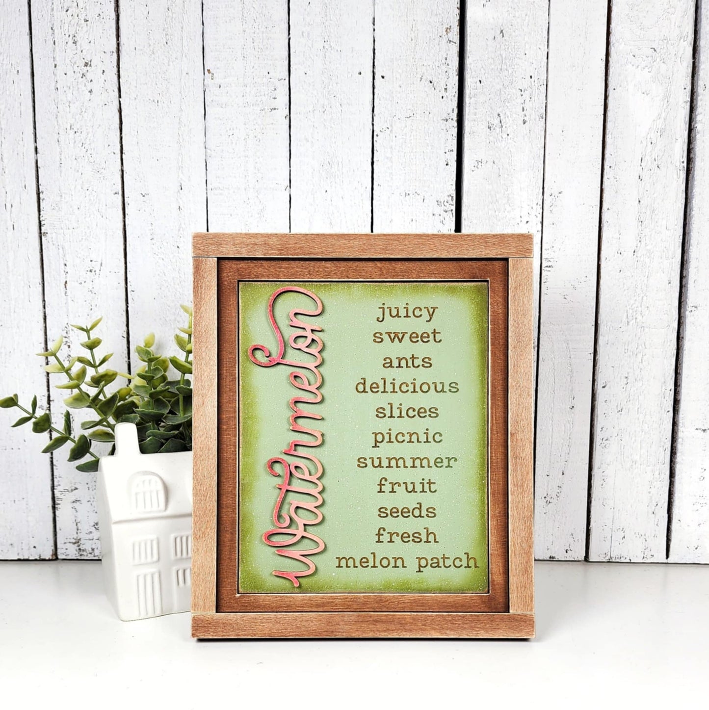Vintage Watermelon Interchangeable Sign DIY Kit