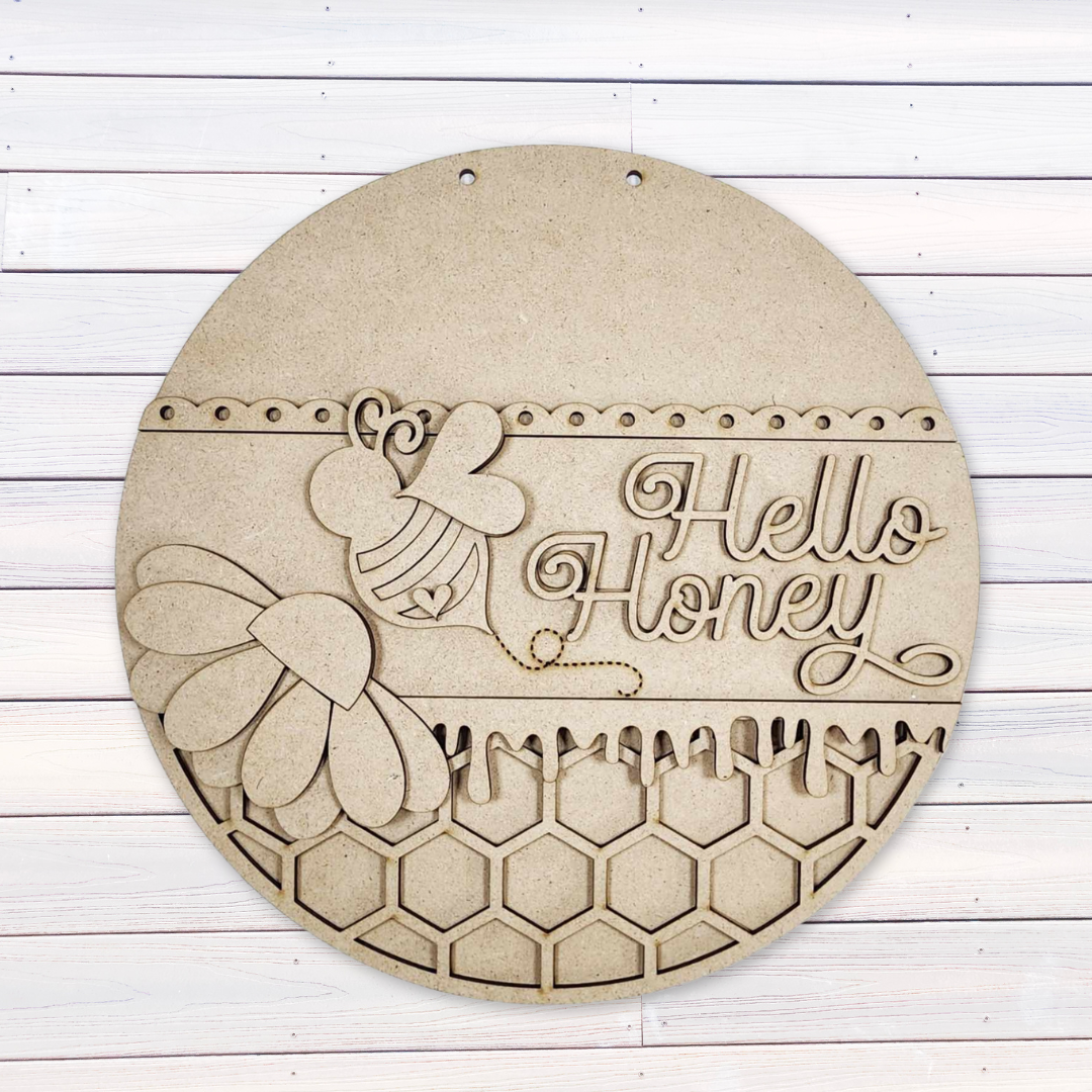 Hello Honey Door Hanger DIY Kit