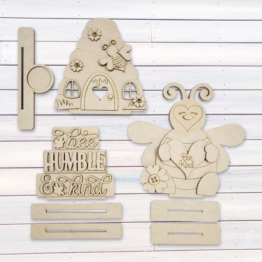 Hello Honey Bee Shelf Sitter DIY Kit