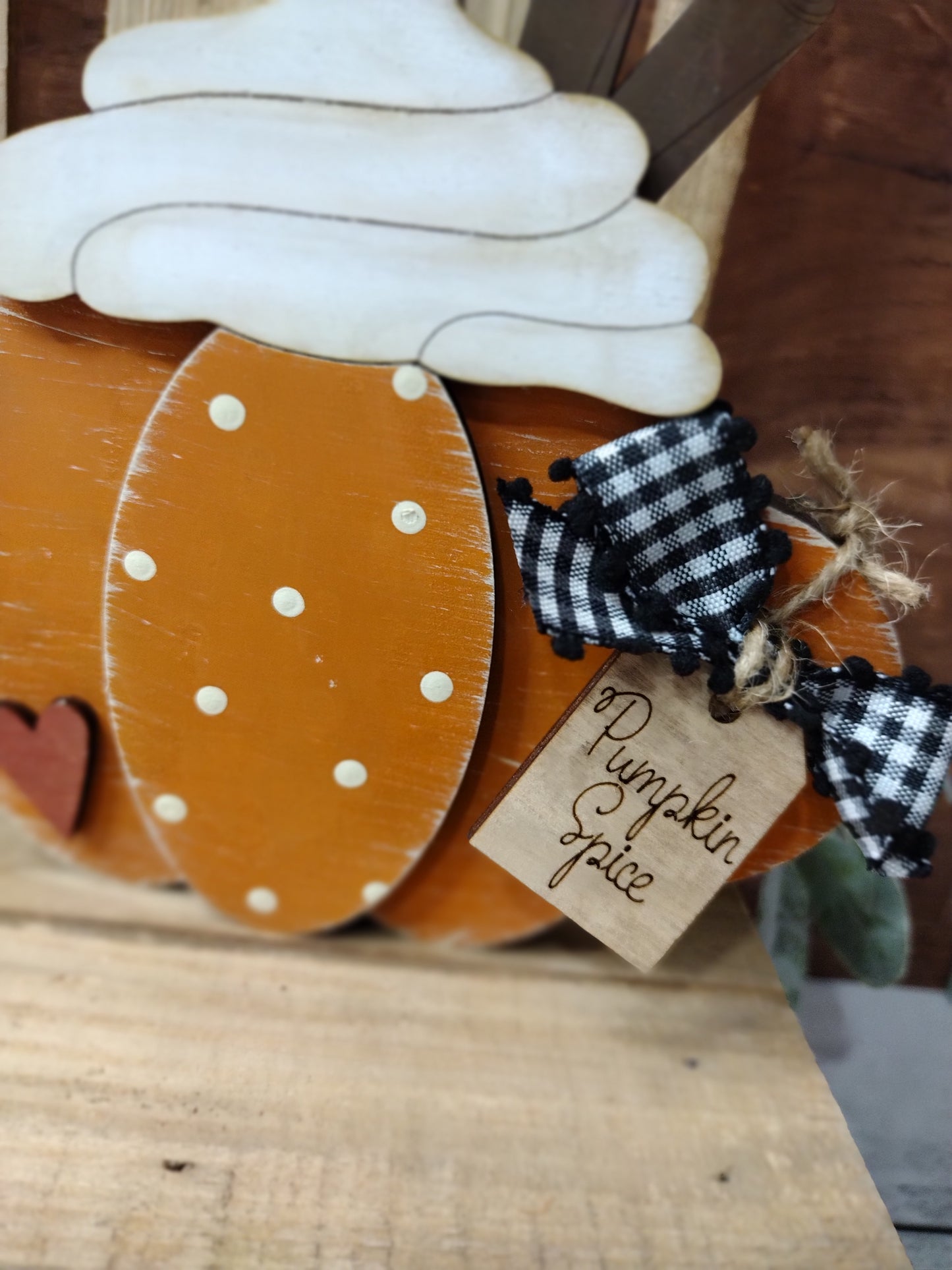Pumpkin Spice Mug Shelf Sitter