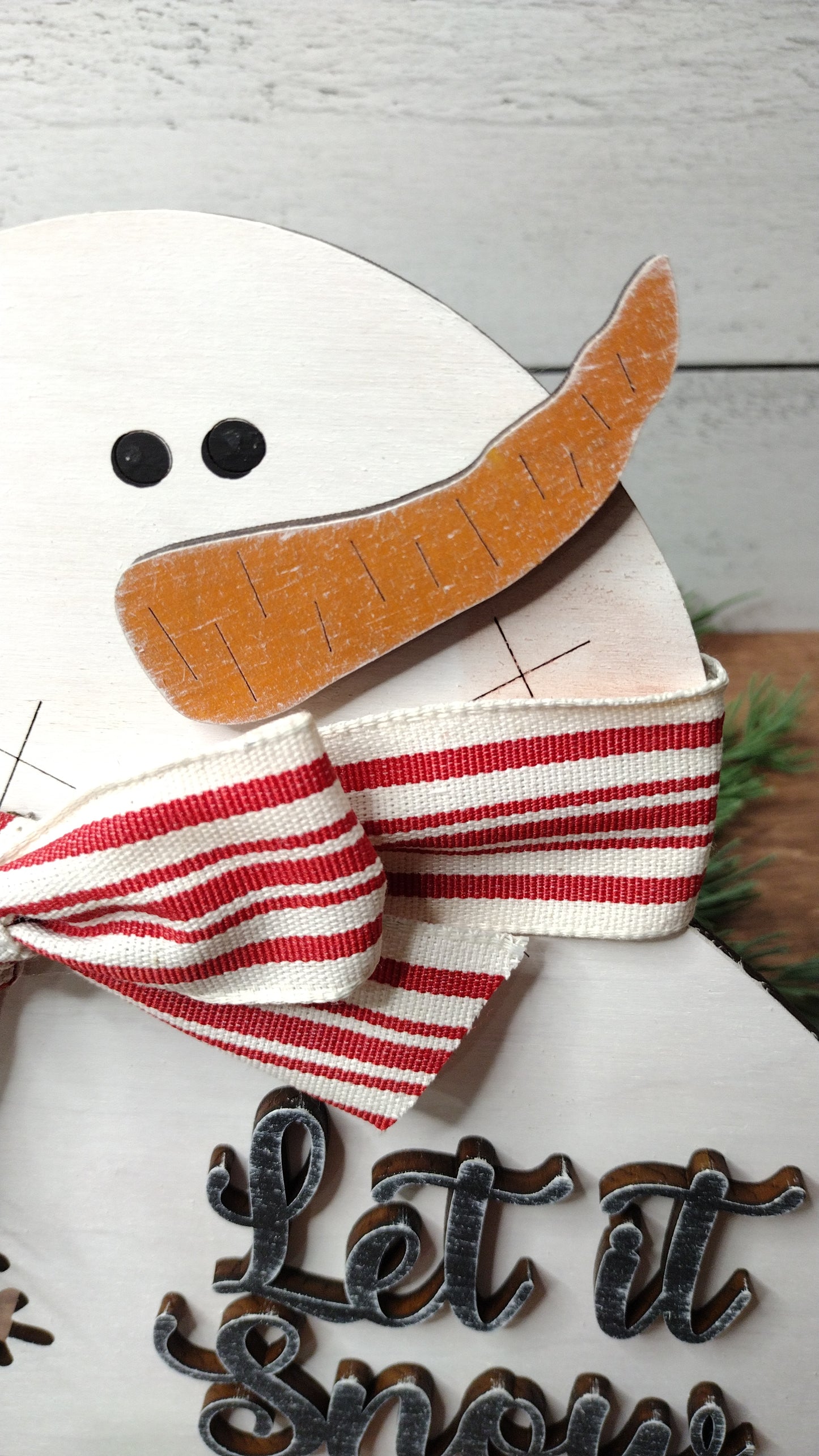 Snowman Shelf Sitter, Snowman Shelf or Mantel Decor