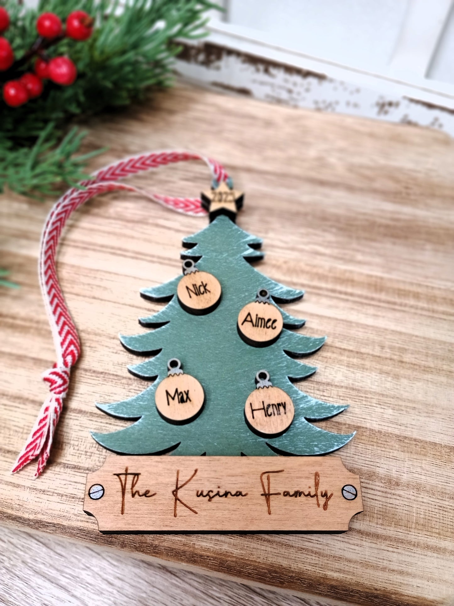 Family Christmas Tree Ornament