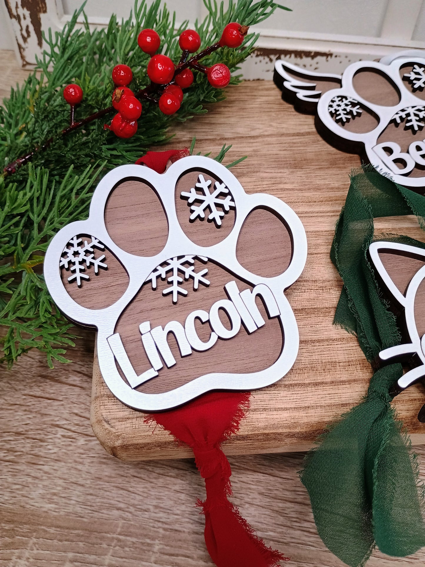 Paw Ornament - Cat, Dog or Memorial