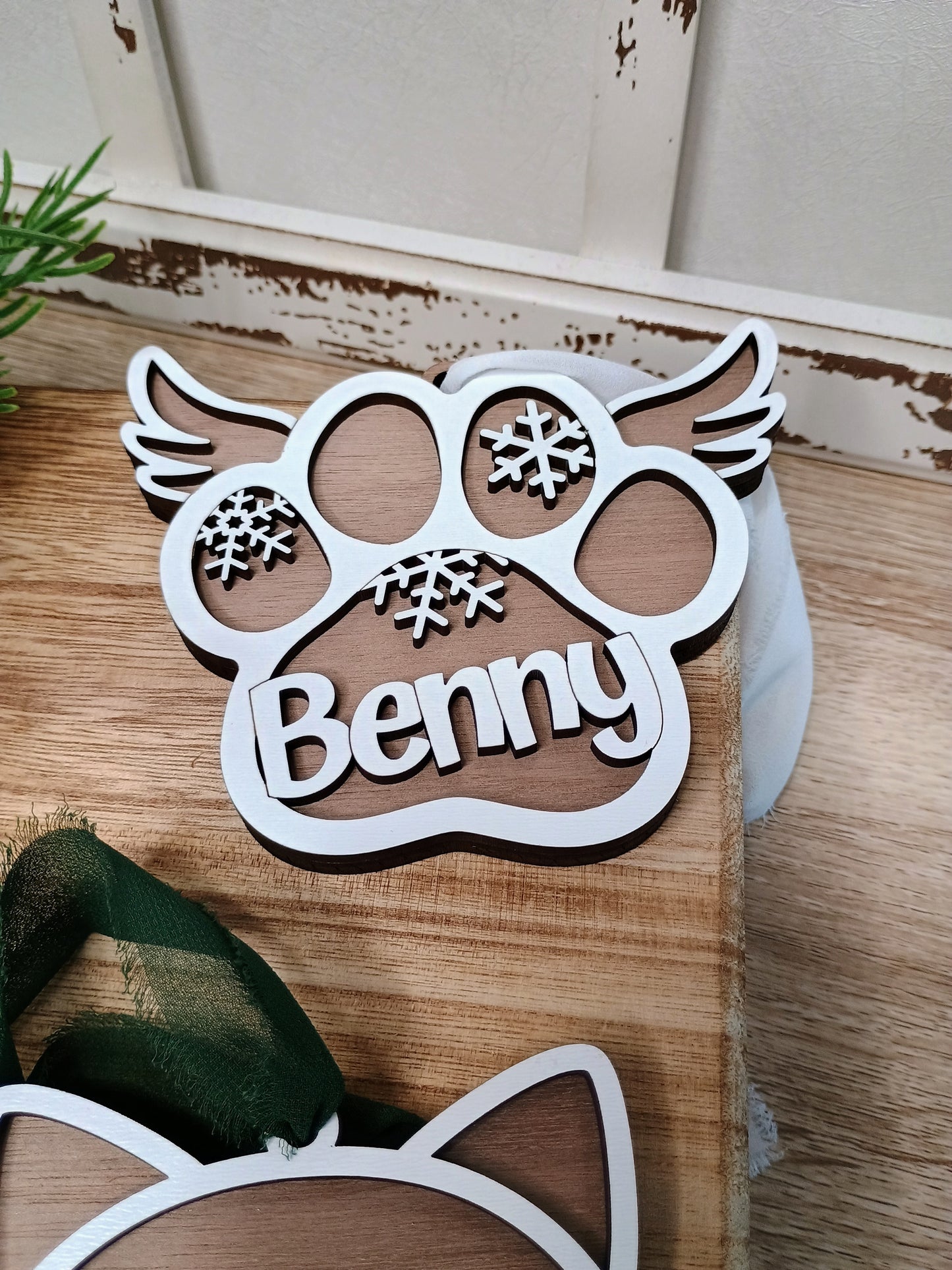 Paw Ornament - Cat, Dog or Memorial