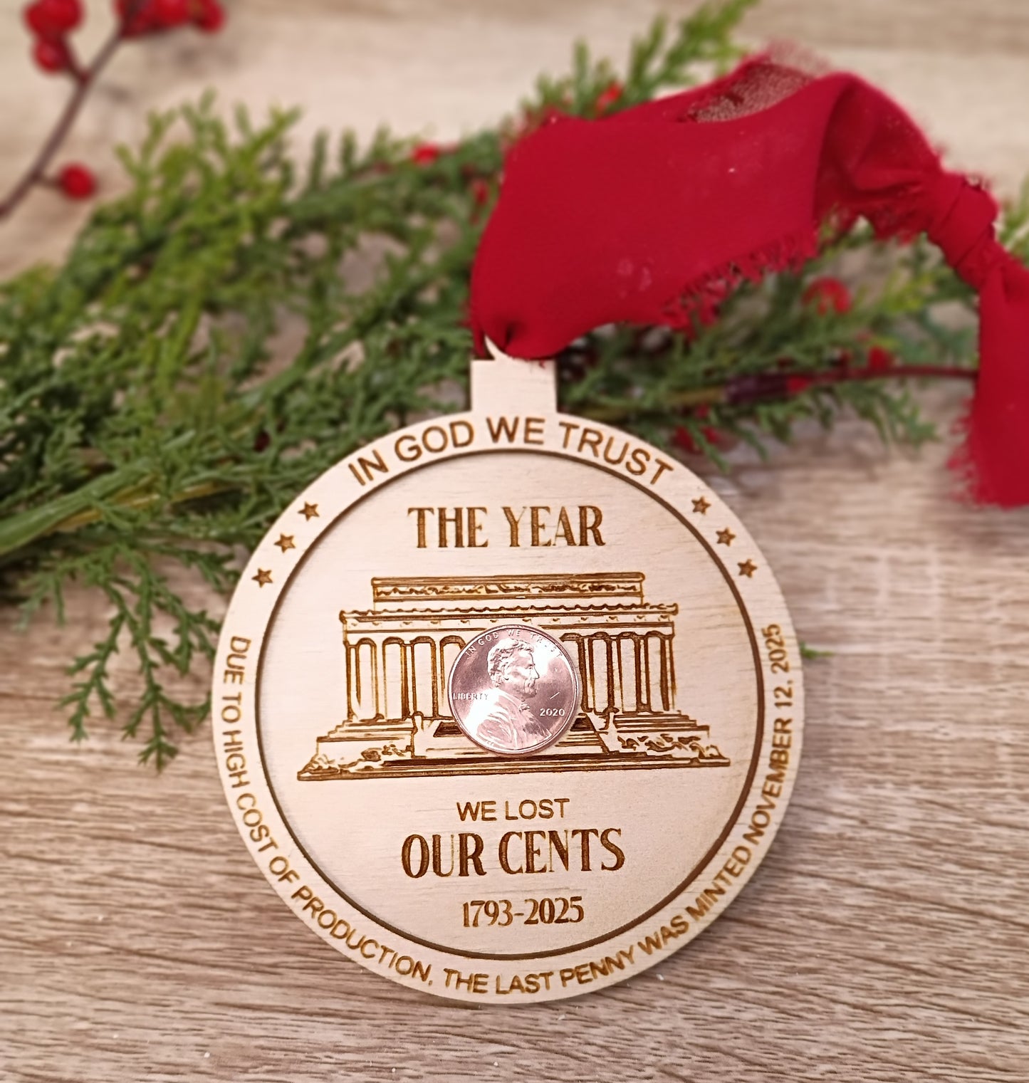 Historic Penny Ornament