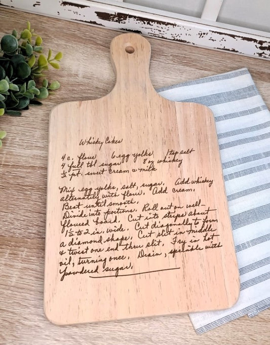Engraved Recipe Cutting Board