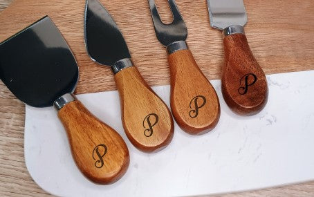 Marble & Acacia Charcuterie Board Set