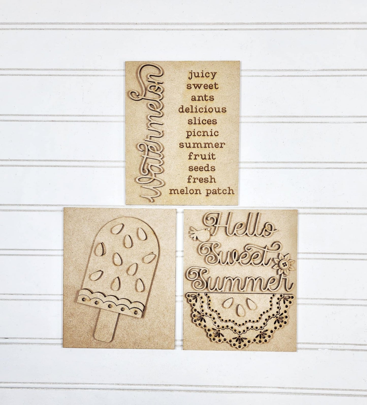 Vintage Watermelon Interchangeable Sign DIY Kit
