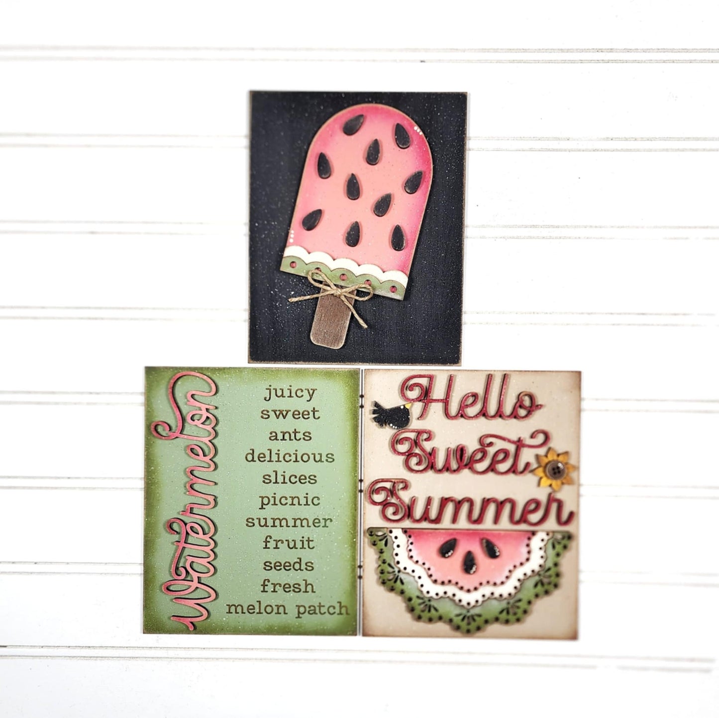 Vintage Watermelon Interchangeable Sign DIY Kit