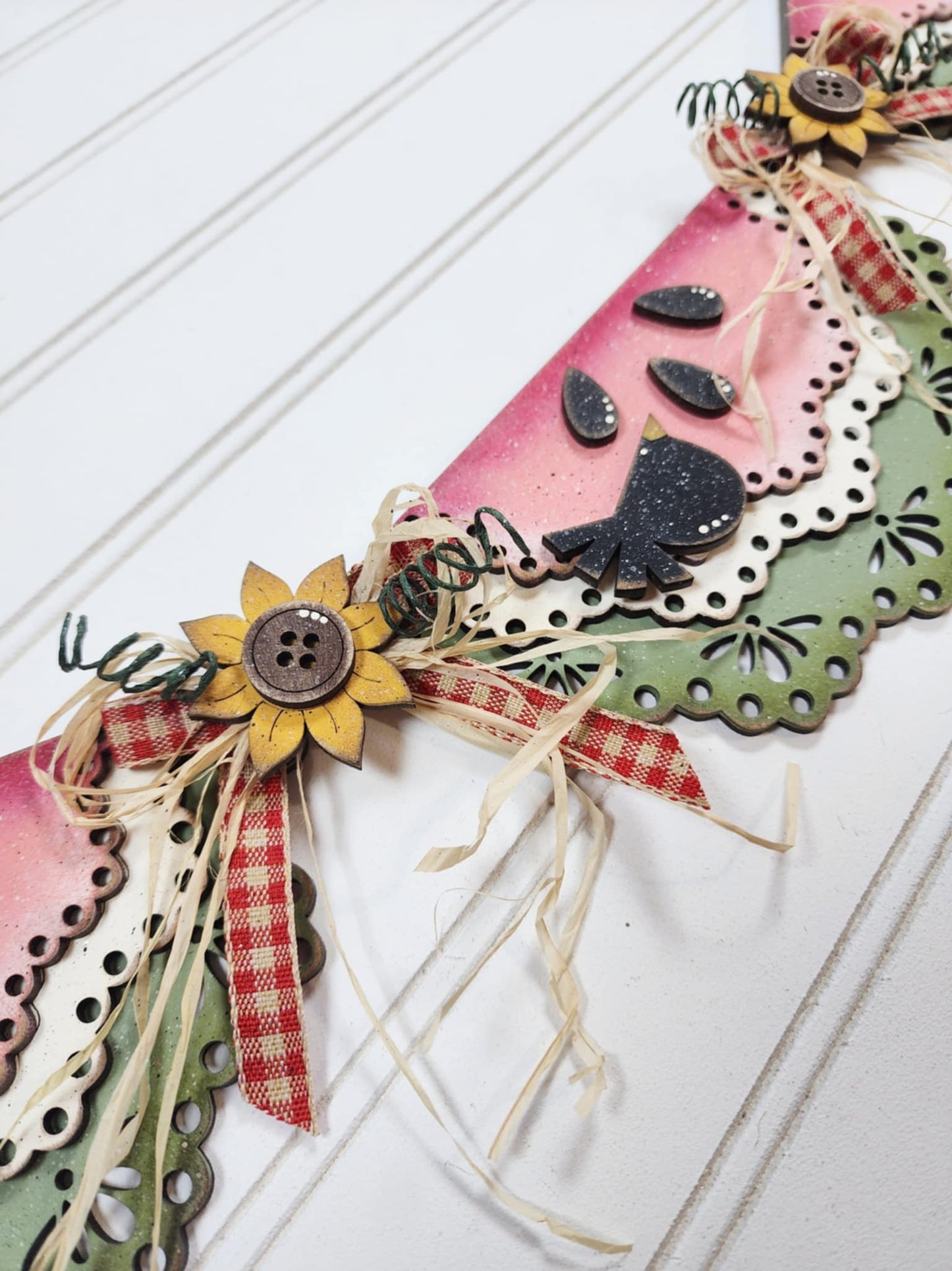Vintage Watermelon Slice Banner DIY Kit