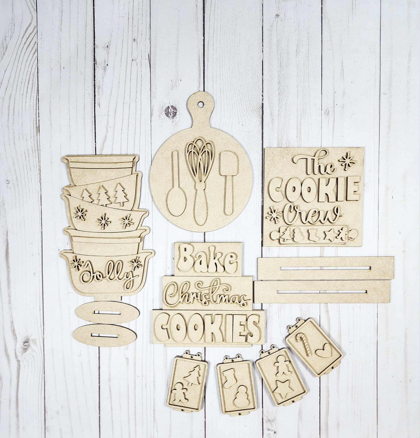 Christmas Baking Tiered Tray DIY Kit