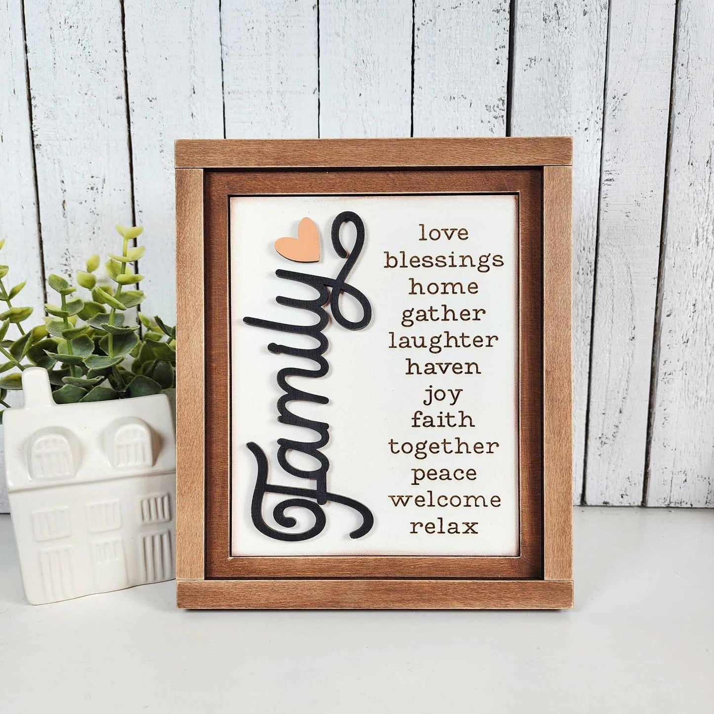 Family Home Interchangeable Sign DIY Kit