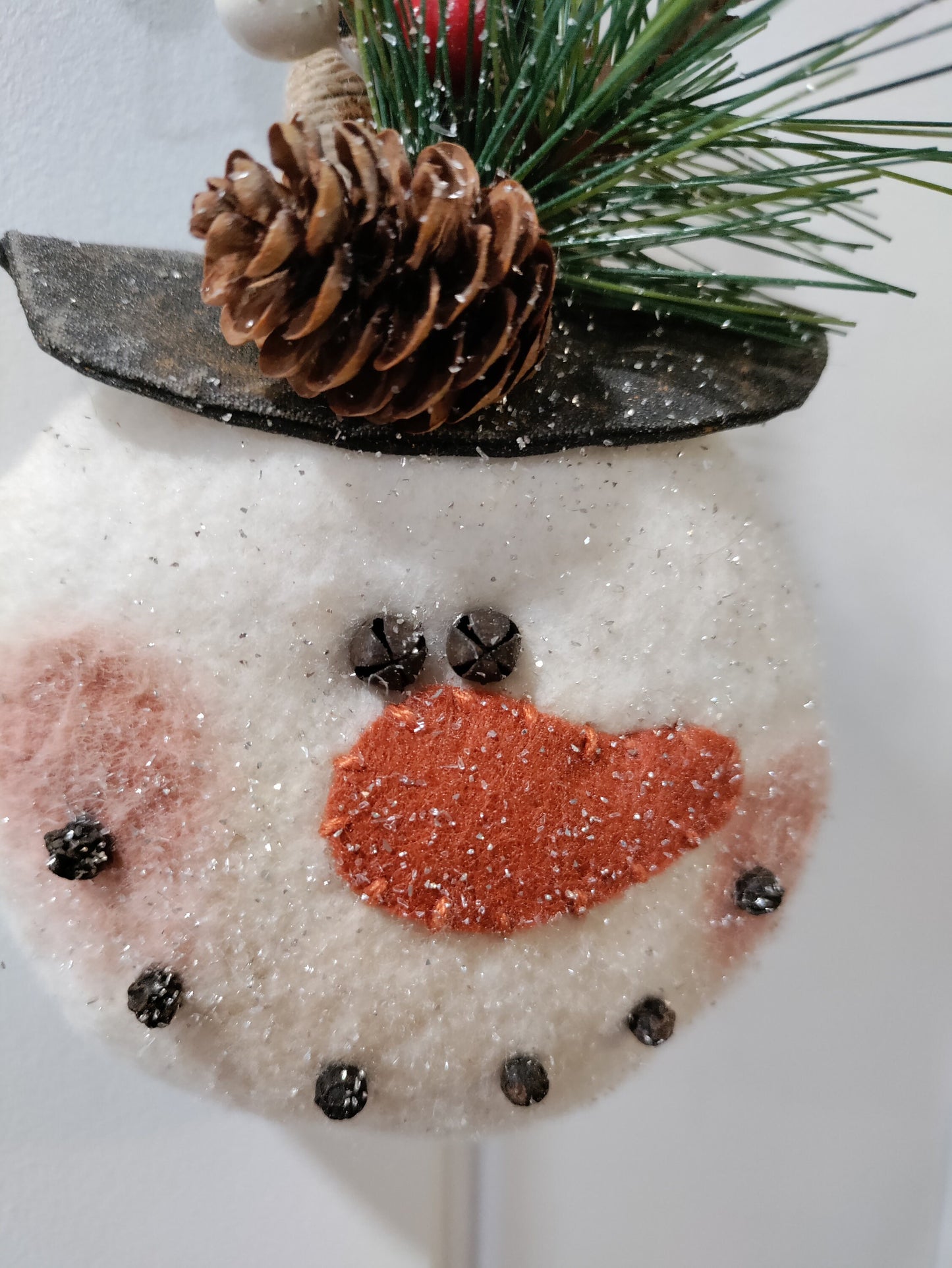 Primitive Snowman Ornament Snowman Ornie Snowman Collector Farmhouse Snowman Christmas Ornament Winter Decor