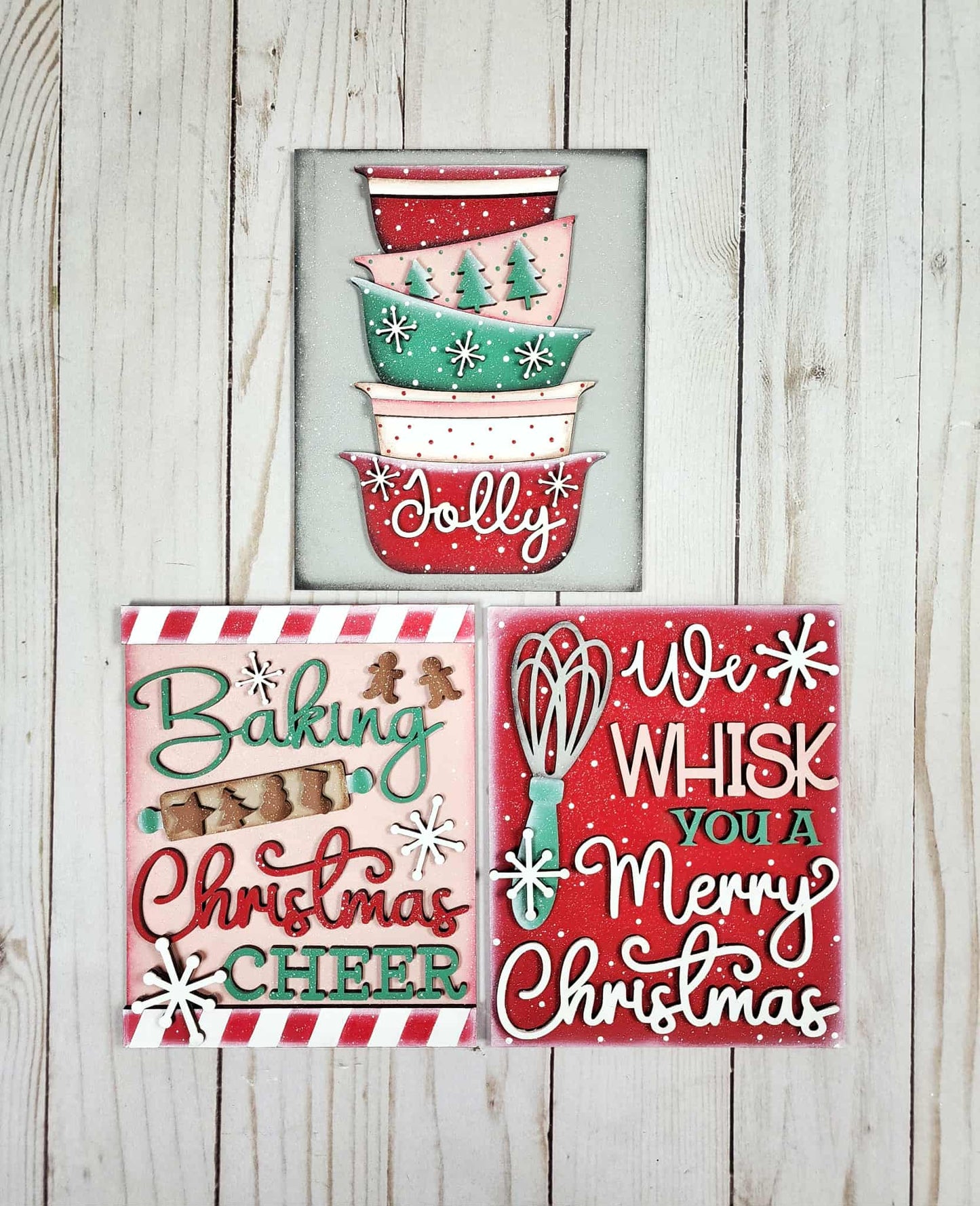 Christmas Baking Interchangeable Sign Insert DIY Kit
