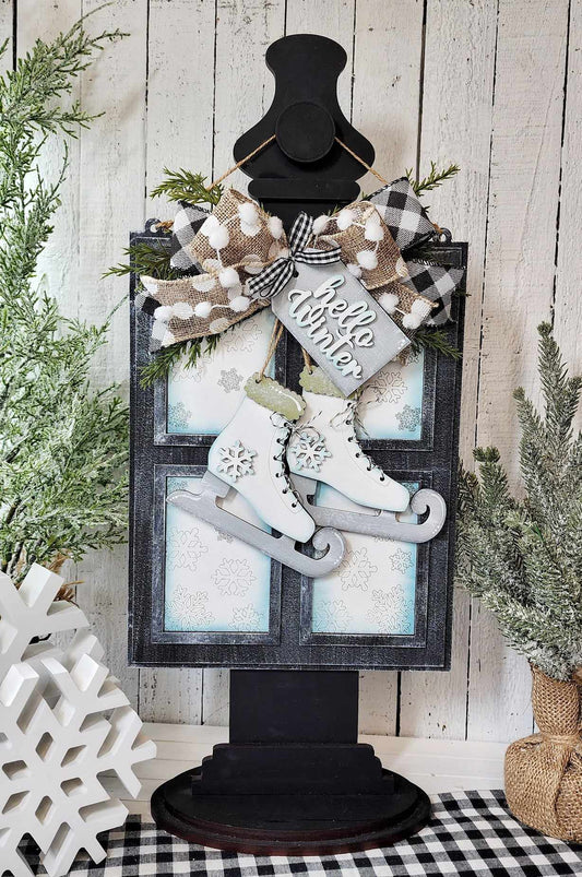 Winter Wonderland Ice SkatesHanging Sign DIY Kit