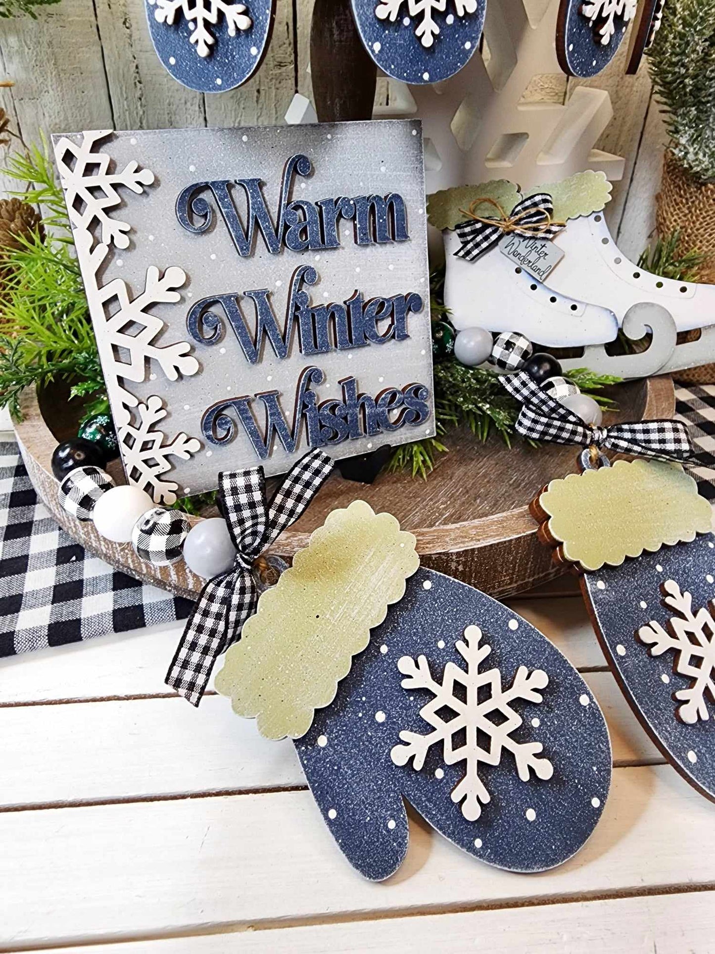 Winter Wonderland Tiered Tray DIY Kit