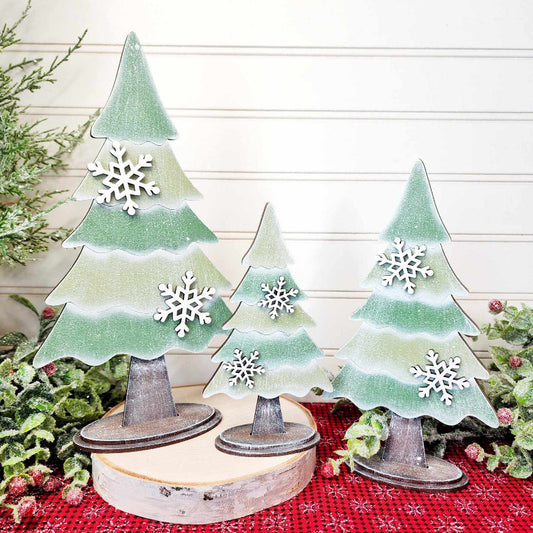 Mistletoe Christmas Standing Trees Trio DIY Kit