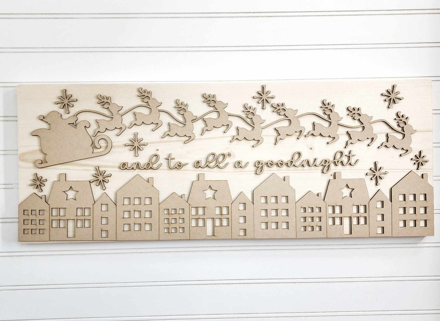 Twas the Night Before Christmas Mantel Sign DIY Kit