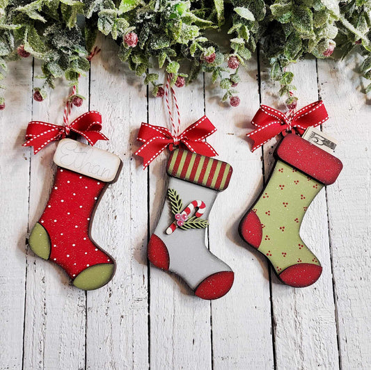 Twas the Night Before Christmas Stocking Money Holder Ornaments DIY Kit