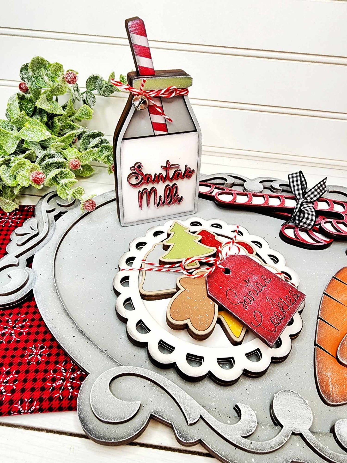 Twas the Night Before Christmas Santa Milk & Cookie Set DIY Kit